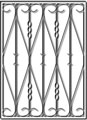 Металлическая решетка - узор 058